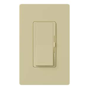 Diva Dimmer Switch for Incandescent and Halogen Bulbs, 1000-Watt/Single Pole, Ivory (DV-10P-IV)