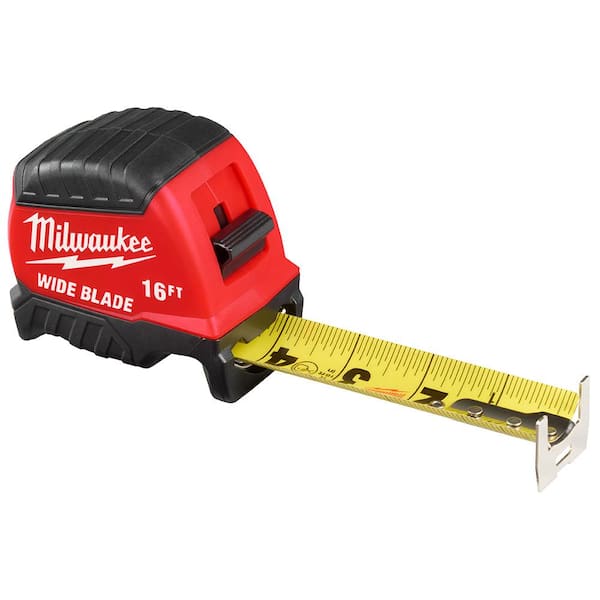 Milwaukee 16 ft. Wide Blade Tape Measure With 16 ft. Reach 48-22
