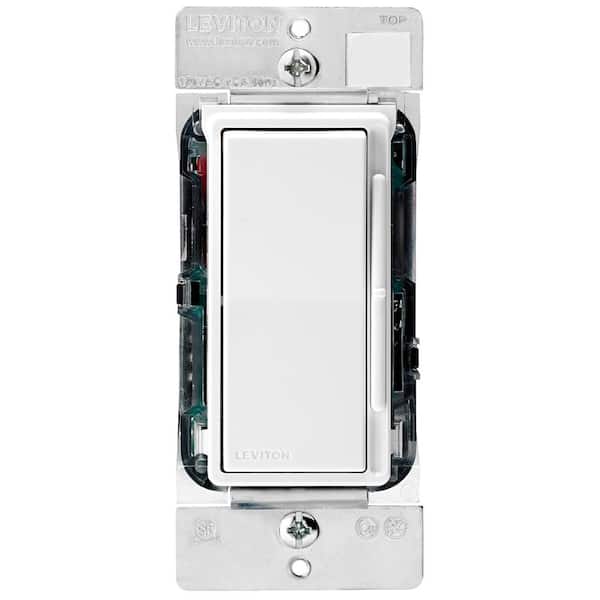 Decora Slide Dimmer Switch for Electronic Low Voltage and Dimmable LED Bulbs - White DSE06-10Z