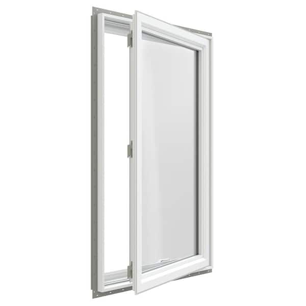 V-4500 Series 29.5 in. x 47.5 in. Double Pane Right-Hand Casement Vinyl LowE White NailFin Frame New Construction Window