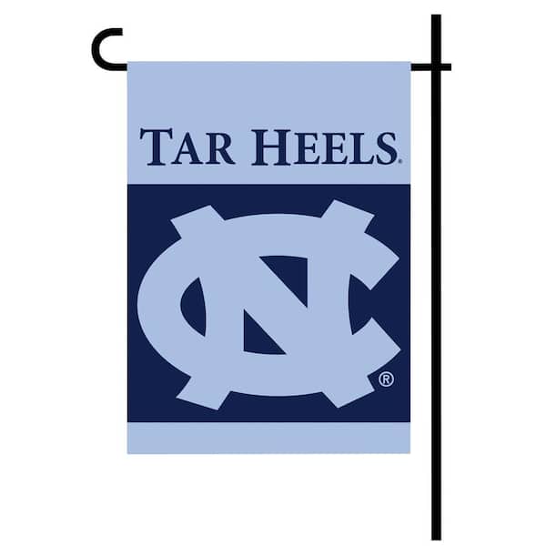 BSI Products NCAA 13 in. x 18 in. North Carolina 2-Sided Garden Flag Set with 4 ft. Metal Flag Stand