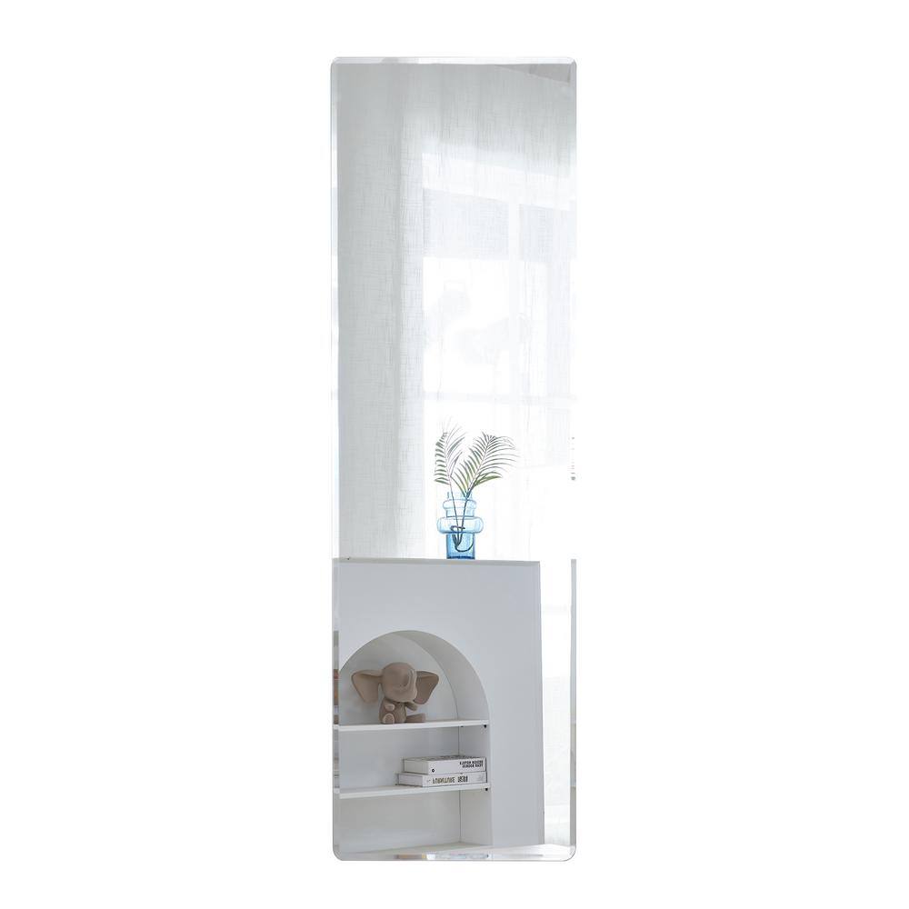 15.7 in. W x 52 in. H Rectangle Aluminum Frame Framed Silver Wall Mirror