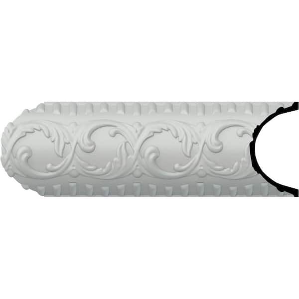 Ekena Millwork SAMPLE - 3 in. x 12 in. x 5-1/2 in. Polyurethane Nicole Chair Rail Moulding