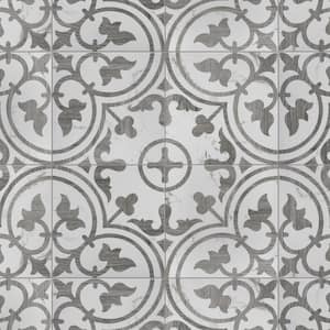 Llama Arte Loire Silver Smoke 9-3/4 in. x 9-3/4 in. Porcelain Floor and Wall Tile (10.88 sq. ft./Case)