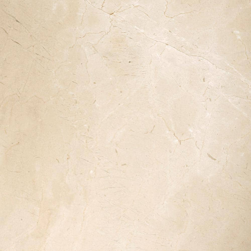 Crema Marfil Polished Marble 24" x 24" Tile