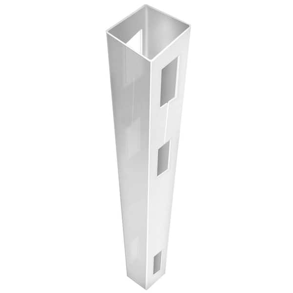 Barrette Outdoor Living 5 in. x 5 in. x 8-1/2 ft. White Vinyl Fence Line Post