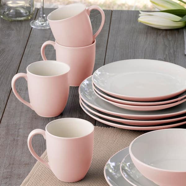 Noritake Colorwave Pink 16-Piece Coupe (Pink) Stoneware Dinnerware