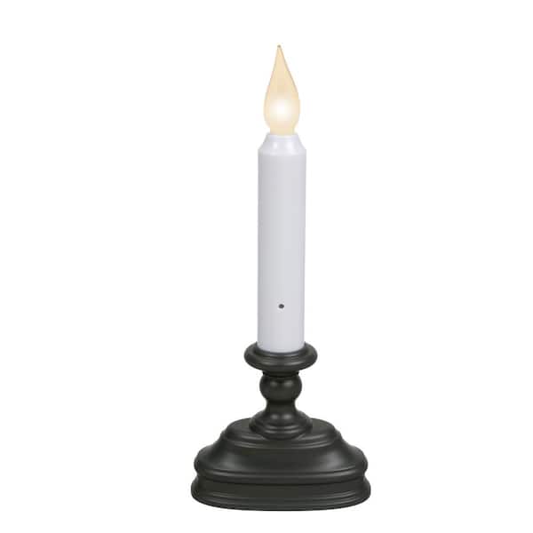 Xodus Innovations 8.5 in. Dual LED Color Standard Battery Operated Candle with Aged Bronze Base