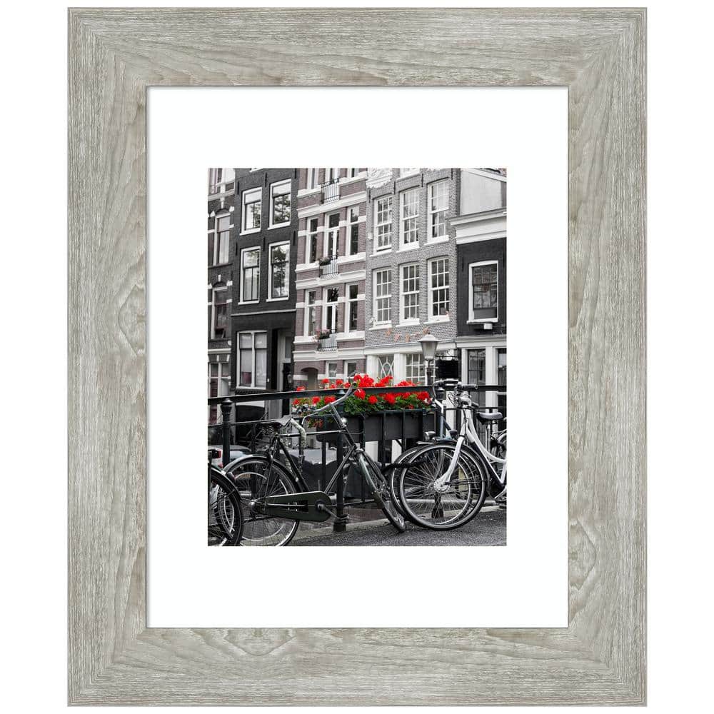Dove Greywash Narrow Wood Wall Picture Frame 11x14