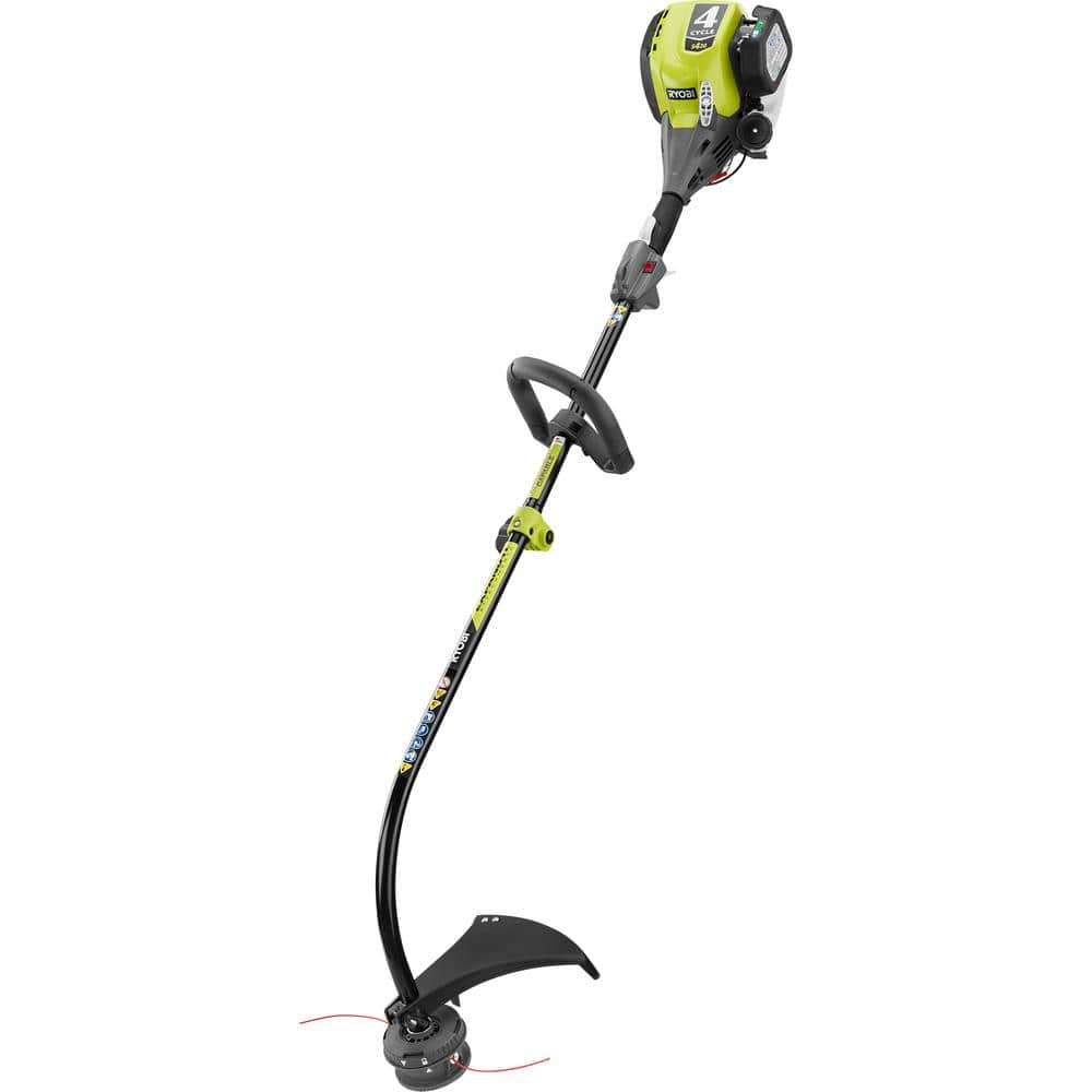 Ryobi 4 Stroke 30 Cc Attachment Capable Curved Shaft Gas Trimmer Ry4ccs