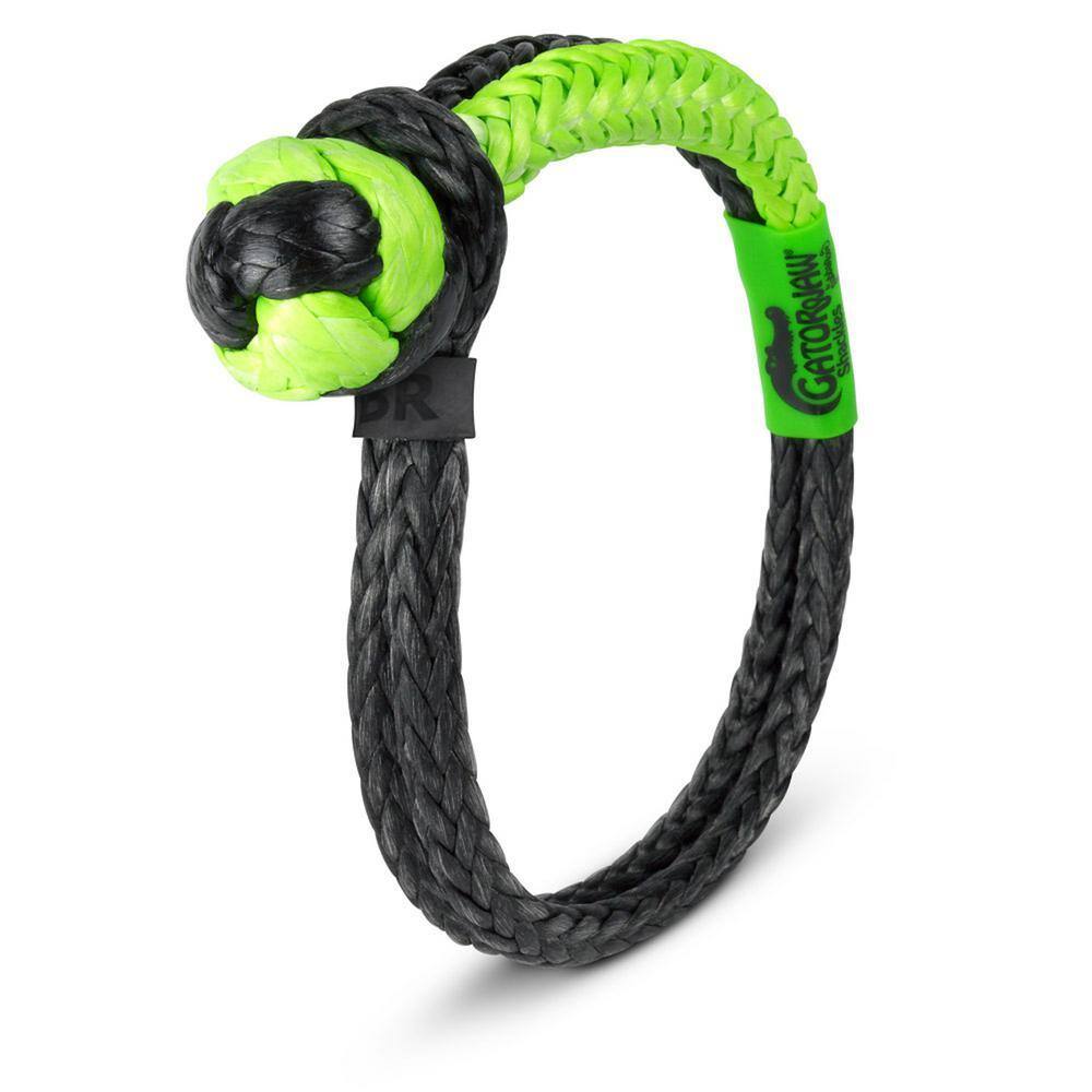 Chuckle Rope BUBBA ROPE 5/16 in. NexGen Gator-Jaw Syn Shackle Green/Black 176747 ...