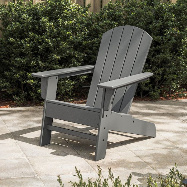 Seabrook Adirondack Chair in Slate Grey