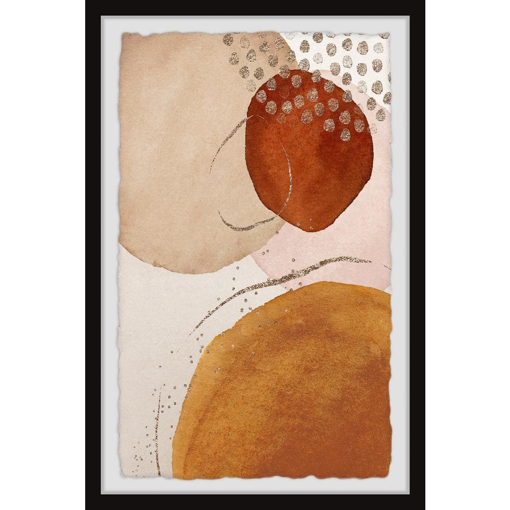 Sun and Moon Meet by Marmont Hill Framed Abstract Art Print 12 in. x 8 in. 