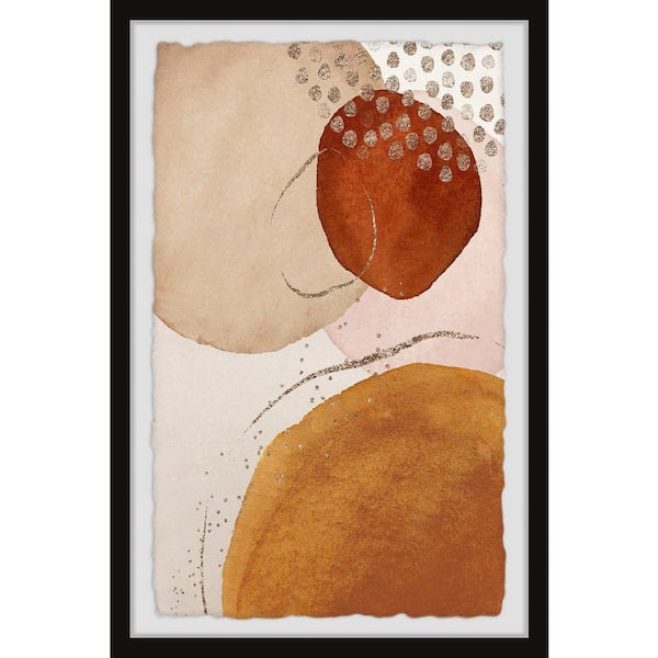 Unbranded "Sun and Moon Meet" by Marmont Hill Framed Abstract Art Print 12 in. x 8 in. .