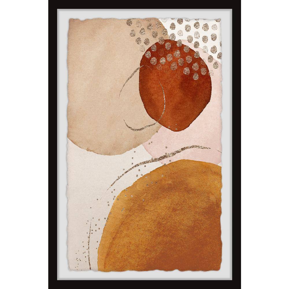 Sun and Moon Meet by Marmont Hill Framed Abstract Art Print 18 in. x 12 in.