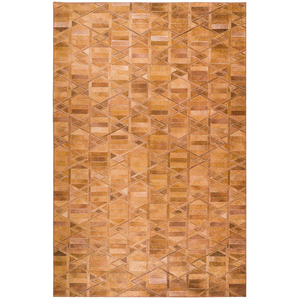 Laredo Brown 5 ft. x 7 ft. 6 in. Indoor/Outdoor Washable Rug
