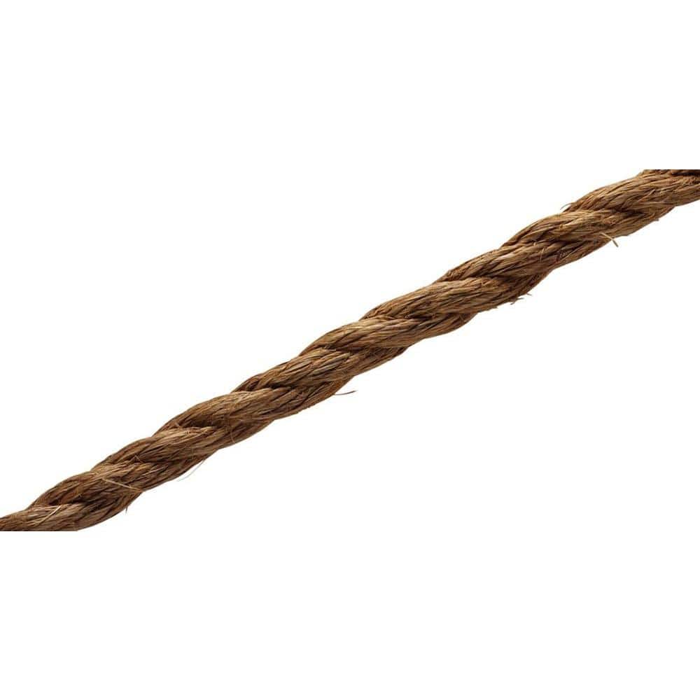 Everbilt 3/8 in. x 50 ft. Manila Twist Rope, Natural 73331 - The