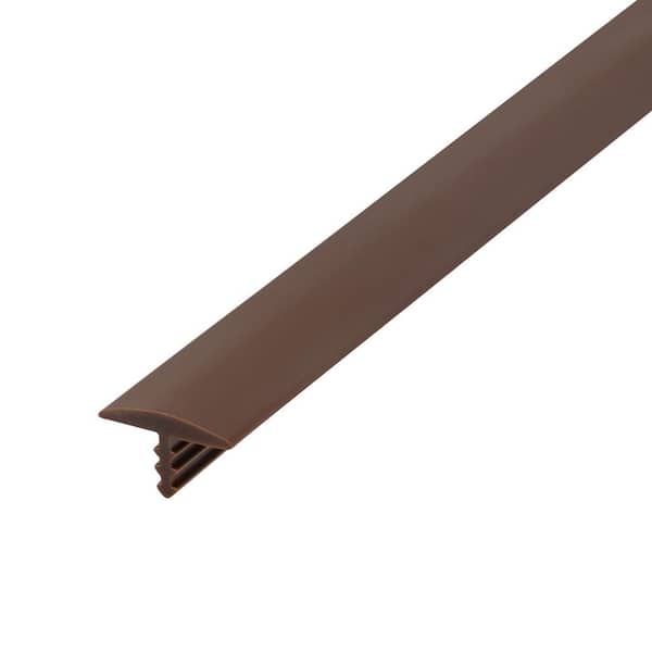 Outwater 1/2 in. Brown Flexible Polyethylene Center Barb Hobbyist Pack Bumper Tee Moulding Edging 25 ft. long Coil