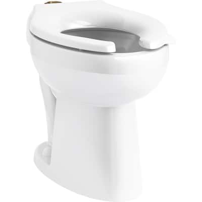Highcliff Ultra Flushometer Elongated Toilet Bowl Only in White
