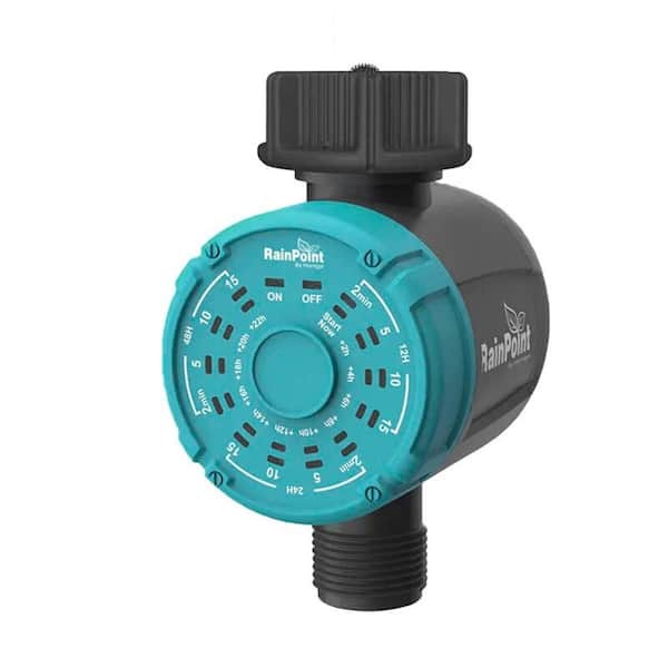 Outdoor One Key Set Automatic Garden Watering Timer Waterproof Irrigation System Controller, Blue
