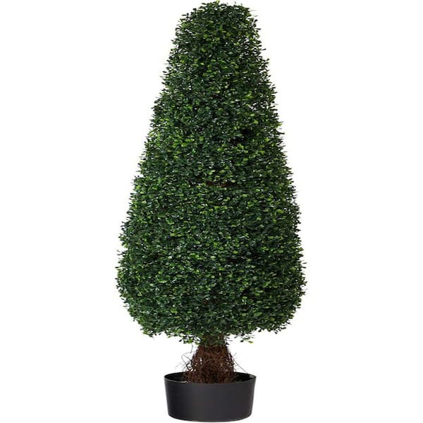 5 ft. Artificial Boxwood Topiary Tree UV Resistant (Indoor/Outdoor)