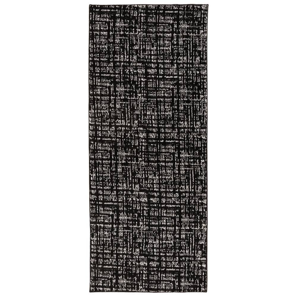 Motley Black/Gray 2 ft. x 5 ft. Runner Rug