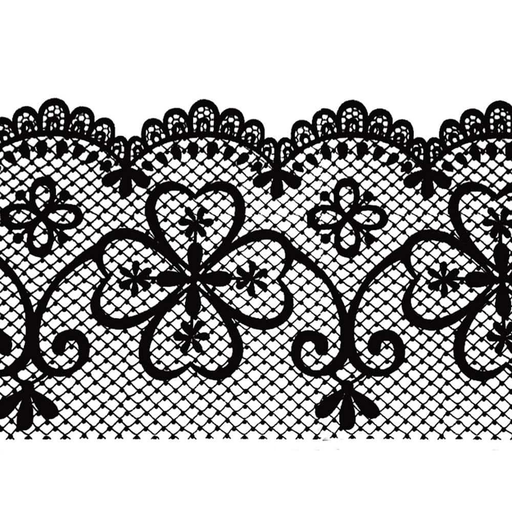 Falkirk McGhee Peel and Stick Trellis Black Latticework Self Adhesive Windo