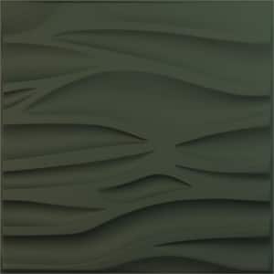 19 5/8 in. x 19 5/8 in. Serina EnduraWall Decorative 3D Wall Panel, Satin Hunt Club Green (12-Pack for 32.04 Sq. Ft.)