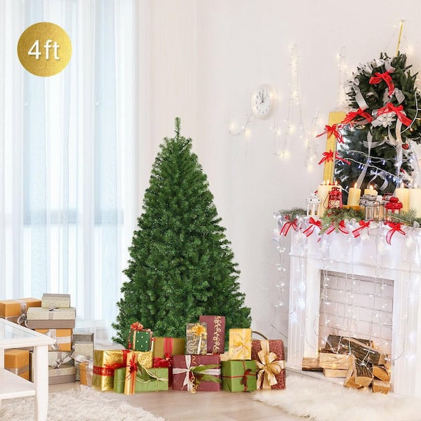 ANGELES HOME 4 ft. Green Pre-Lit LED Artificial Christmas Tree with Color  Changing Mini Lights M20-8CM677 - The Home Depot