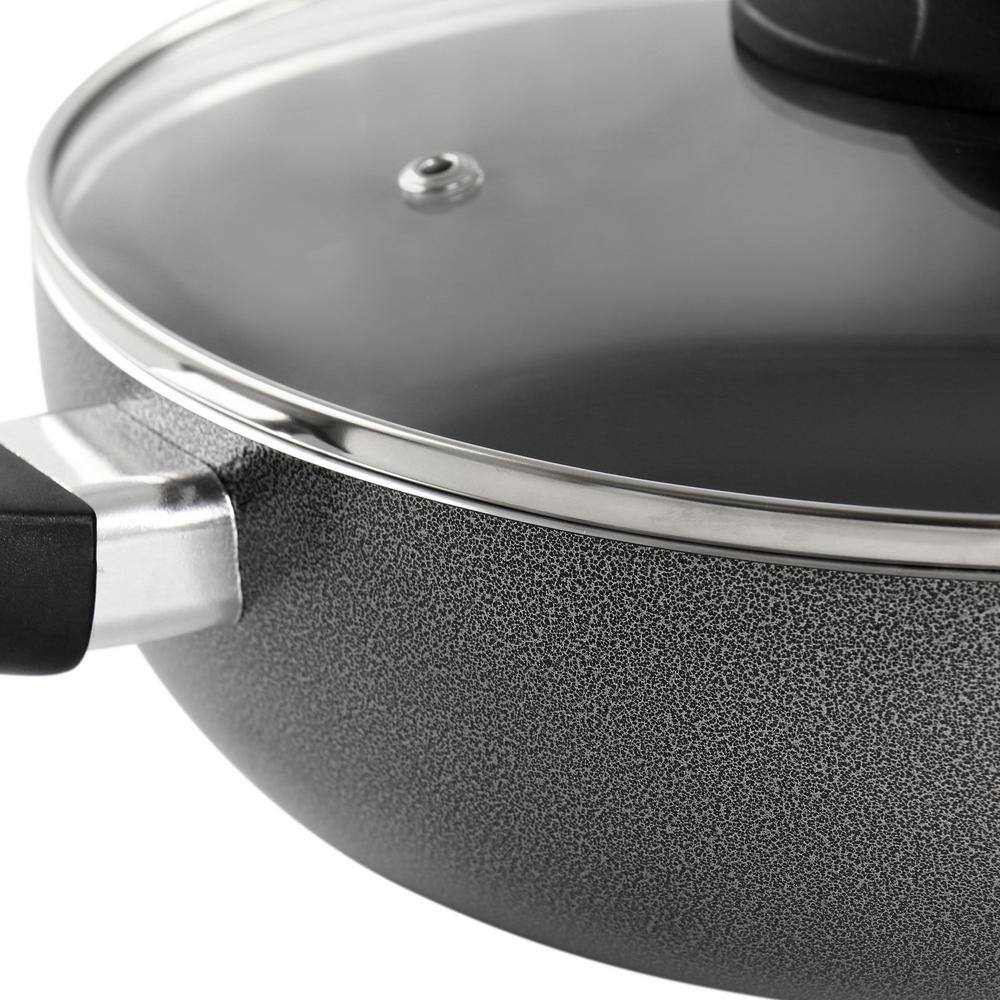Granite Grey 9.5 Inch Non Stick Aluminum Wok with Lid