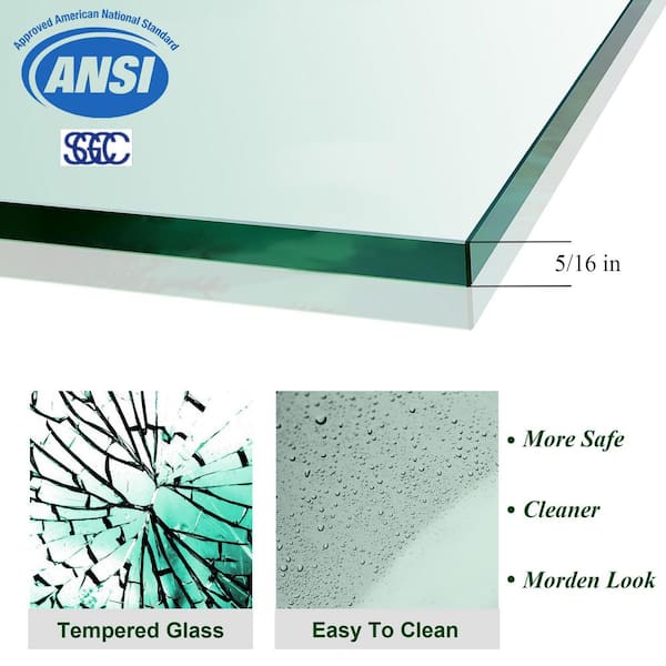 56 to 60 in. W x 72 in. H Semi Frameless Double Sliding Shower Door in Matte Black with 5/16 in. Tempered Clear Glass