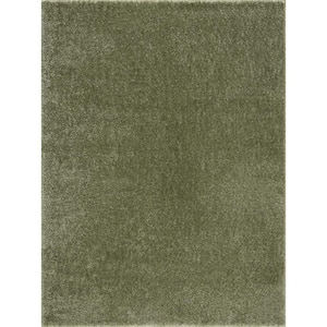 Heavenly 8 ft. X 10 ft. Green Area Rug