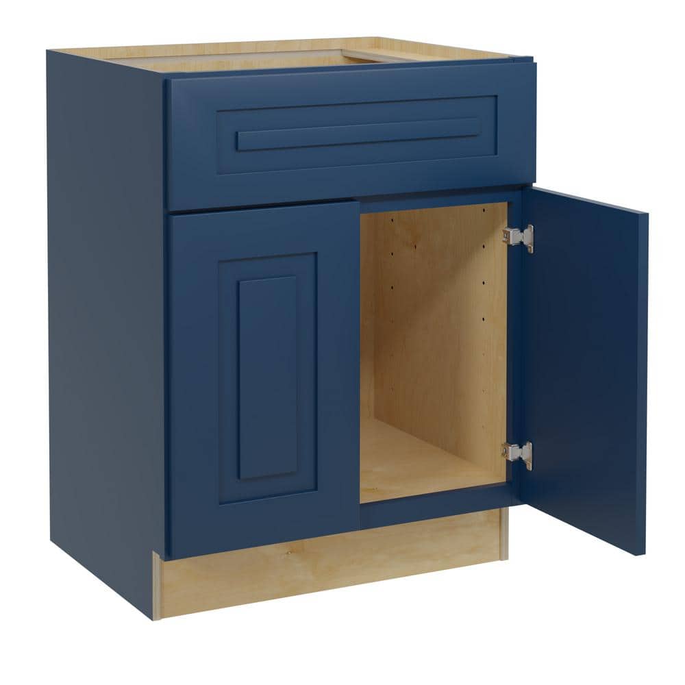 Grayson 27 in. W x 21 in. D x 34.5 in. H Assembled Plywood Sink Base Bath Cabinet in Mythic Blue with Soft Close price history on PriceWatchPro
