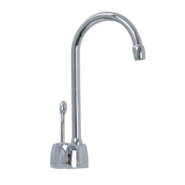 Westbrass 9 in. Velosah 1-Handle Hot Water Dispenser Faucet (Tank sold separately), Polished Chrome