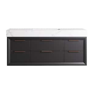 Lonni 48 in. W X 21 in. D X 21.3 in.H Floating Bathroom Vanity in