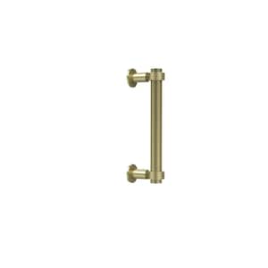 Contemporary 8 in. Back to Back Shower Door Pull in Satin Brass