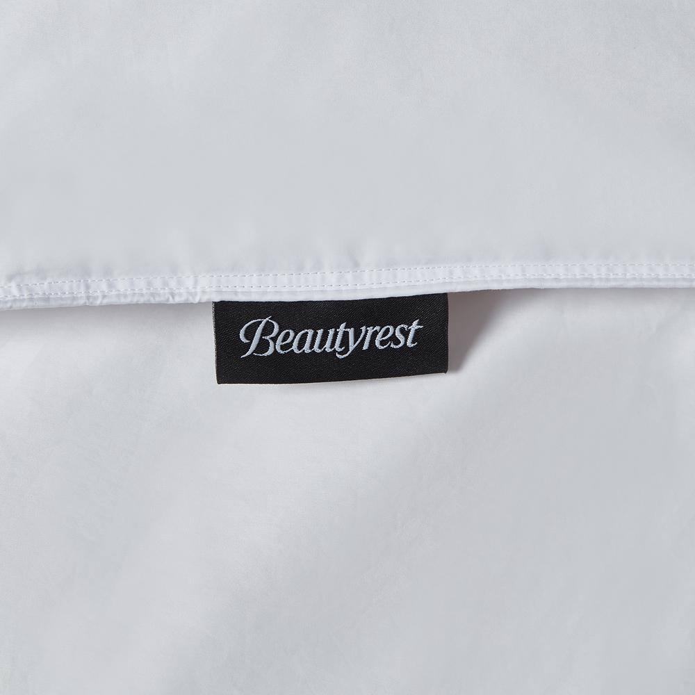 Full/Queen White Cotton Sateen Down Comforter