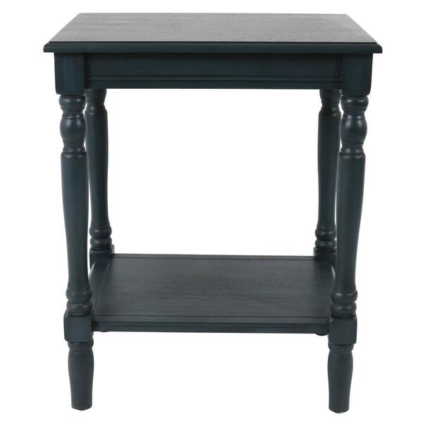 Decor Therapy Simplicity Antique Navy Square End Table FR9574 The