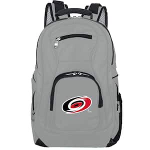 NHL Carolina Hurricanes 19 in. Gray Laptop Backpack