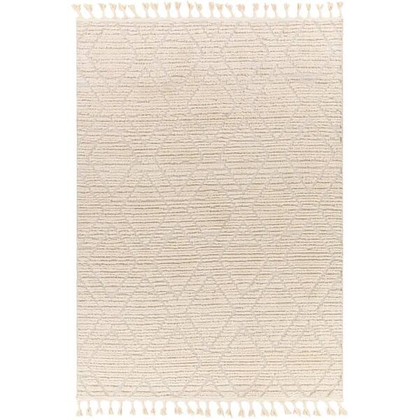 Livabliss Nora Cream 7 ft. x 9 ft. Textured Indoor Area Rug