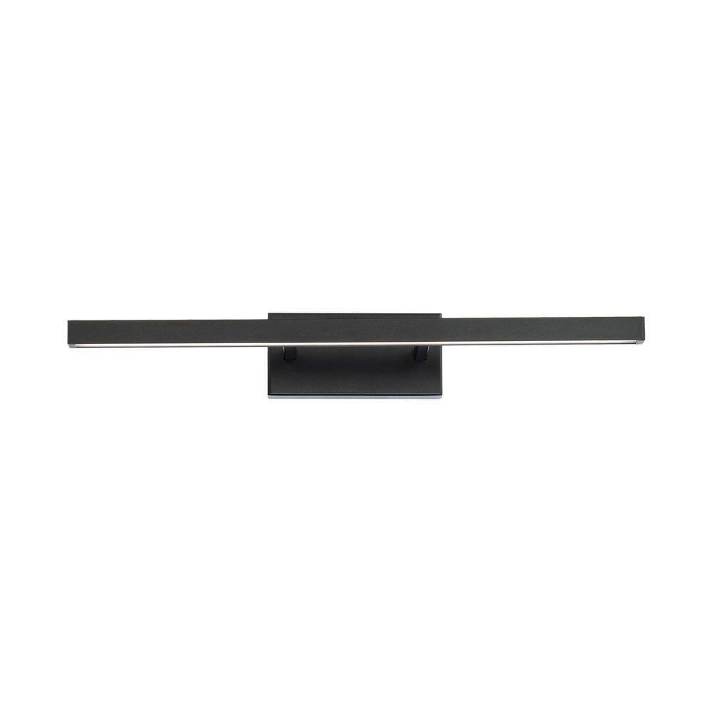Parallax 18" LED Vanity Light in Black with Tri-CCT Technology