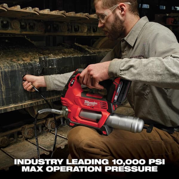 M18 18-Volt Lithium-Ion Cordless Grease Gun 2-Speed (Tool-Only) M18 18-Volt Lithium-Ion Cordless Grease Gun 2-Speed (Tool-Only)
