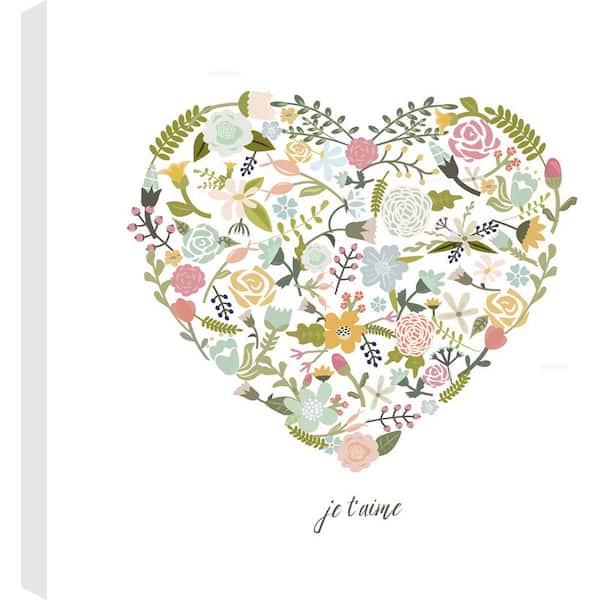 Classy Art Je T'Aime Mixed Media Wall Art