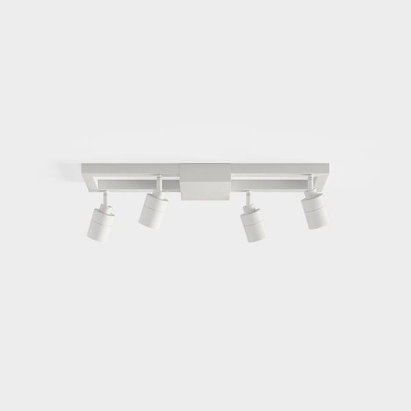 Vidalite Shura White 4-Light Square Ceiling Light with Rotatable