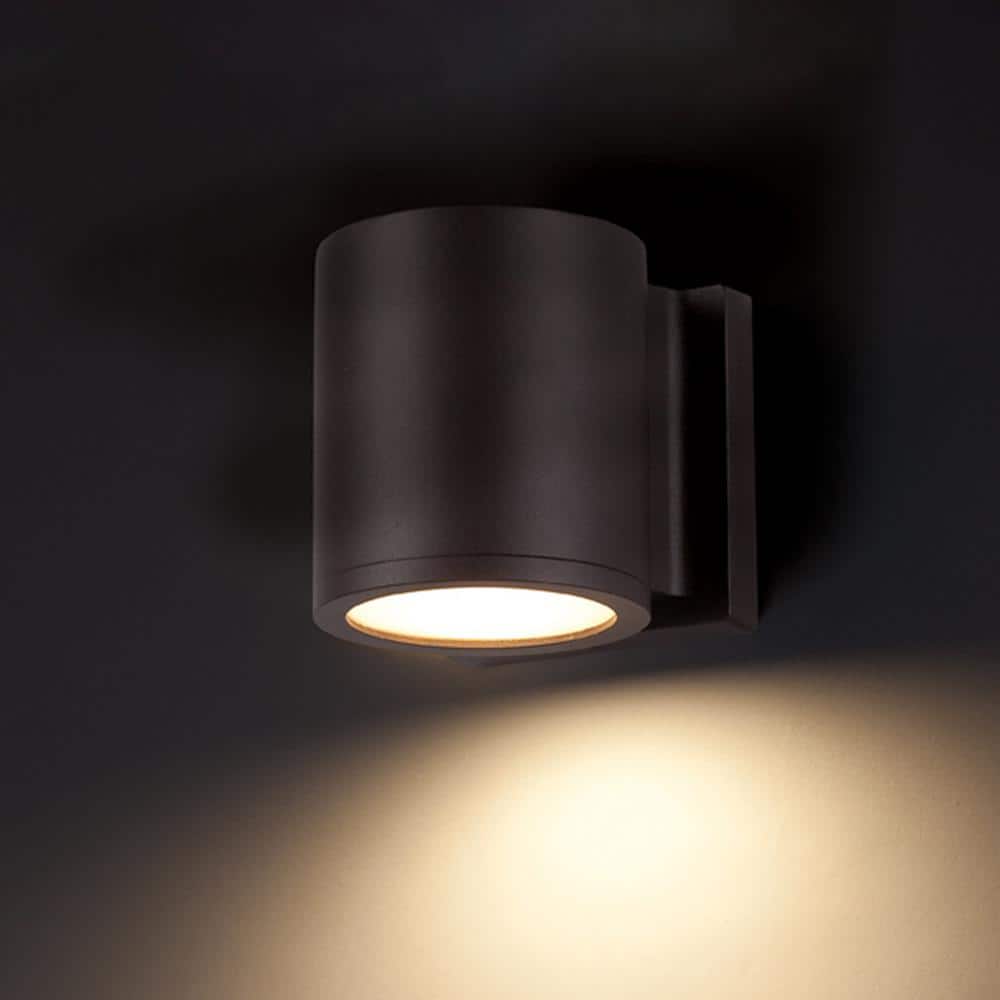 Bronze Cylinder Dimmable LED Wall Sconce
