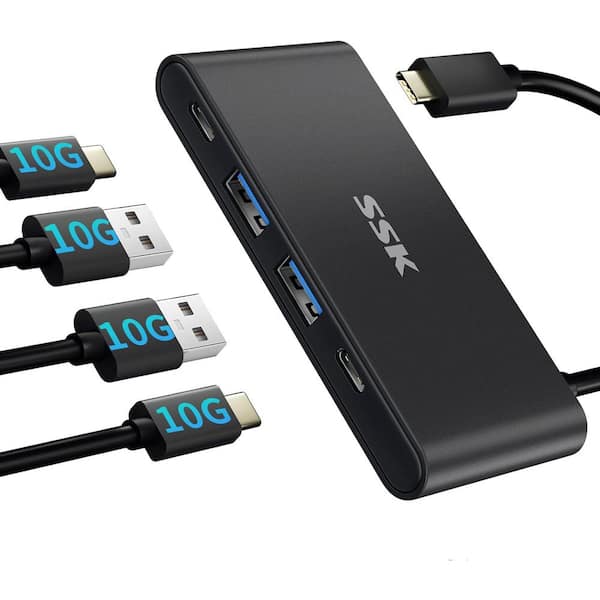 4 Port 10Gbps USB C Hub-【Not Support Charge & Video】|UCH803