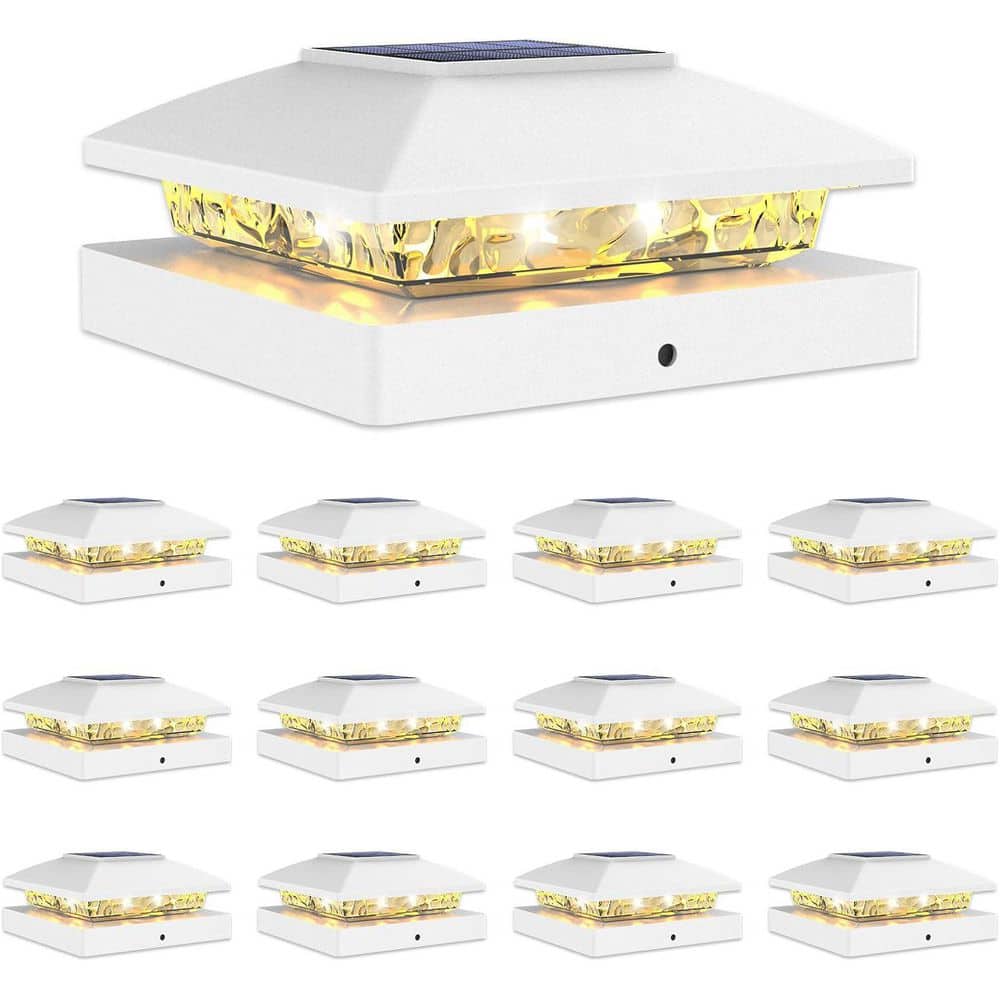 4x4 Solar Post Cap Light Waterproof Outdoor Deck Fence Light Pack of 12 for Wooden Vinyl White Cable Railing System price history on PriceWatchPro