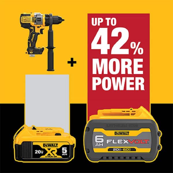 DEWALT 20V MAX Brushless Cordless 1/2 in. Hammer Drill/Driver with FLEXVOLT  ADVANTAGE (Tool Only) DCD999B - The Home Depot