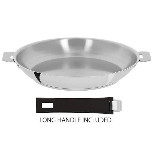 Details about   Cristel Tulipe Nonstick Frying Pan Detachable Handle 8.5" Dia Stainless Steel 