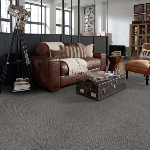 Recognition II - Adventure - Gray 24 oz. Nylon Pattern Carpet - Installation Required